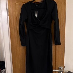New Look Black Long Sleeve Dress